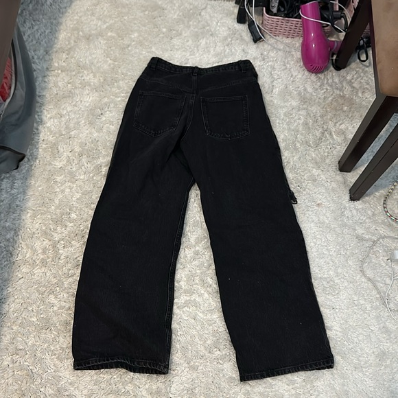 Black distressed boyfriend jeans size 26 petite - Picture 3 of 3
